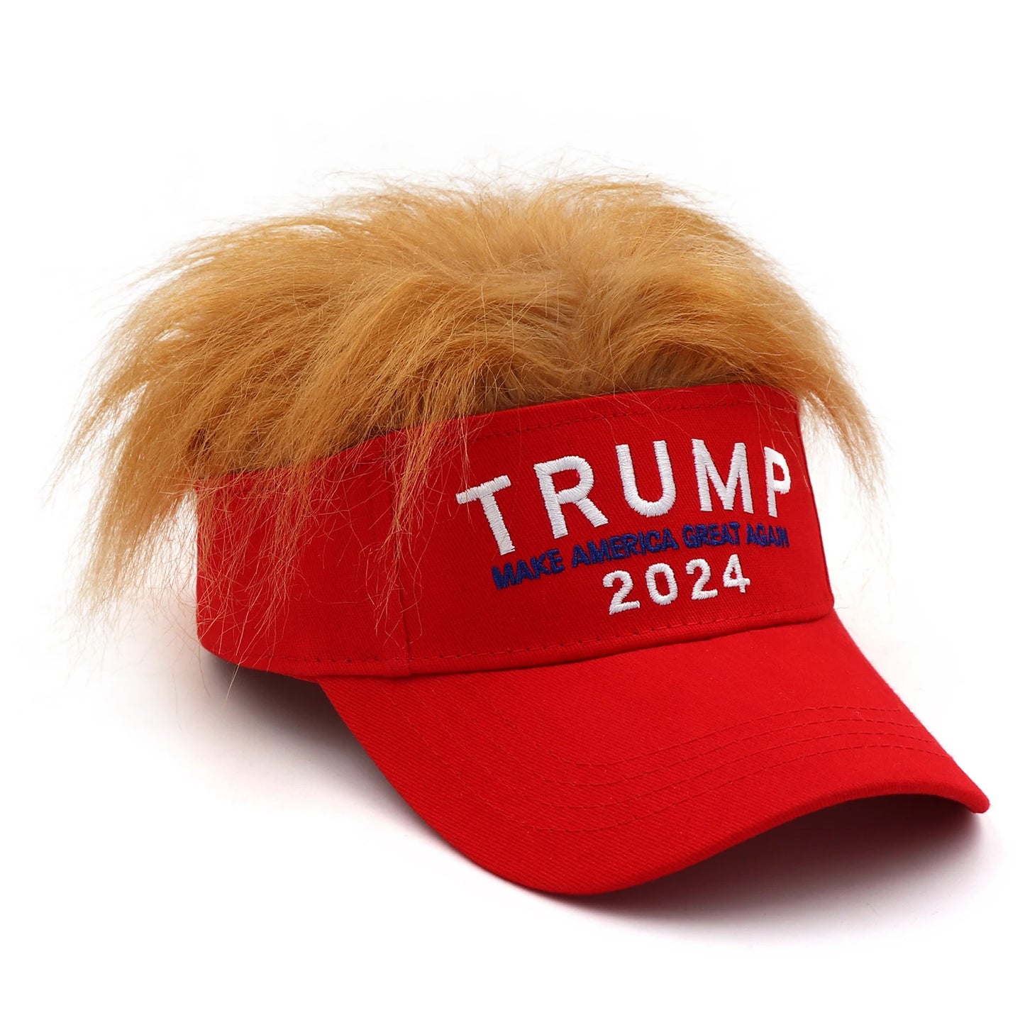 Trump 2024 Snapback Cap with wig