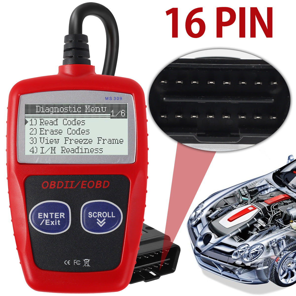 Car check engine light Multifunctional Code Reader