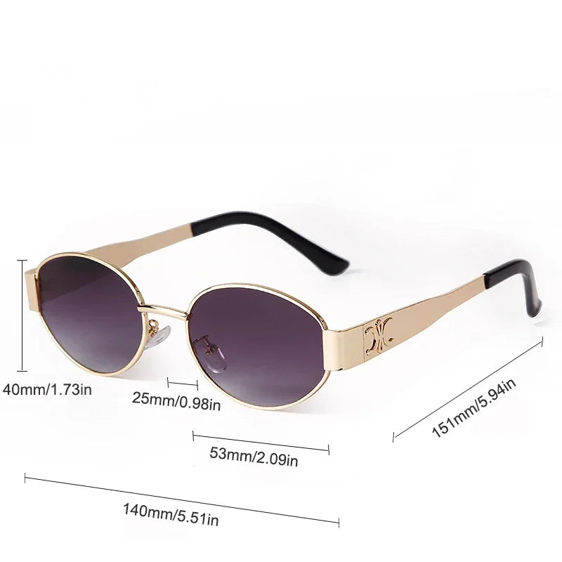 Trendy round sunglasses