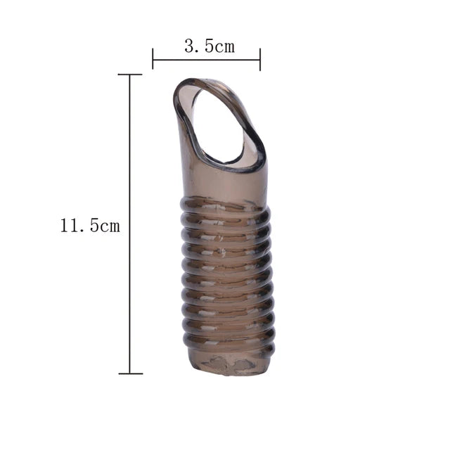 Extended Cock Ring that delays Ejaculation for a Stronger Erection / G Spot Vagina Reusable Silicone Vibrator