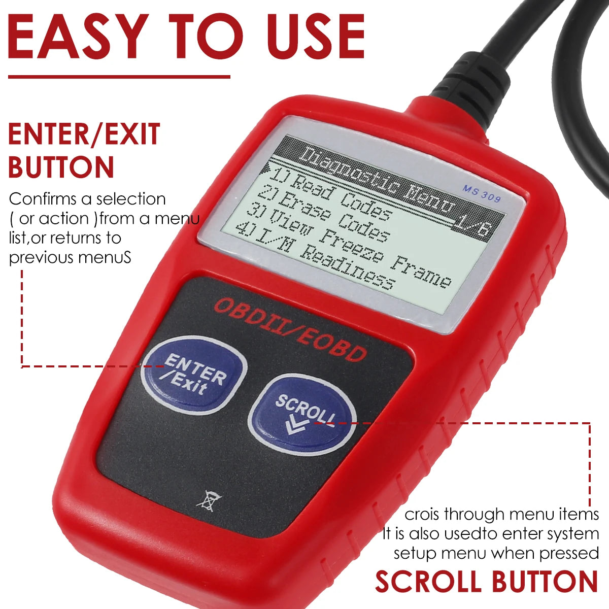 Car check engine light Multifunctional Code Reader