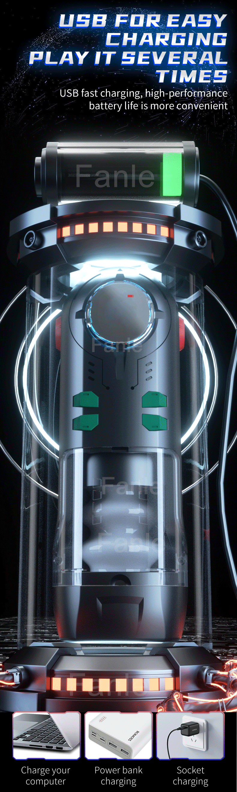 Automatic Male Masturbator Cup Telescopic Sucking Heated vagina & Blowjob Machine