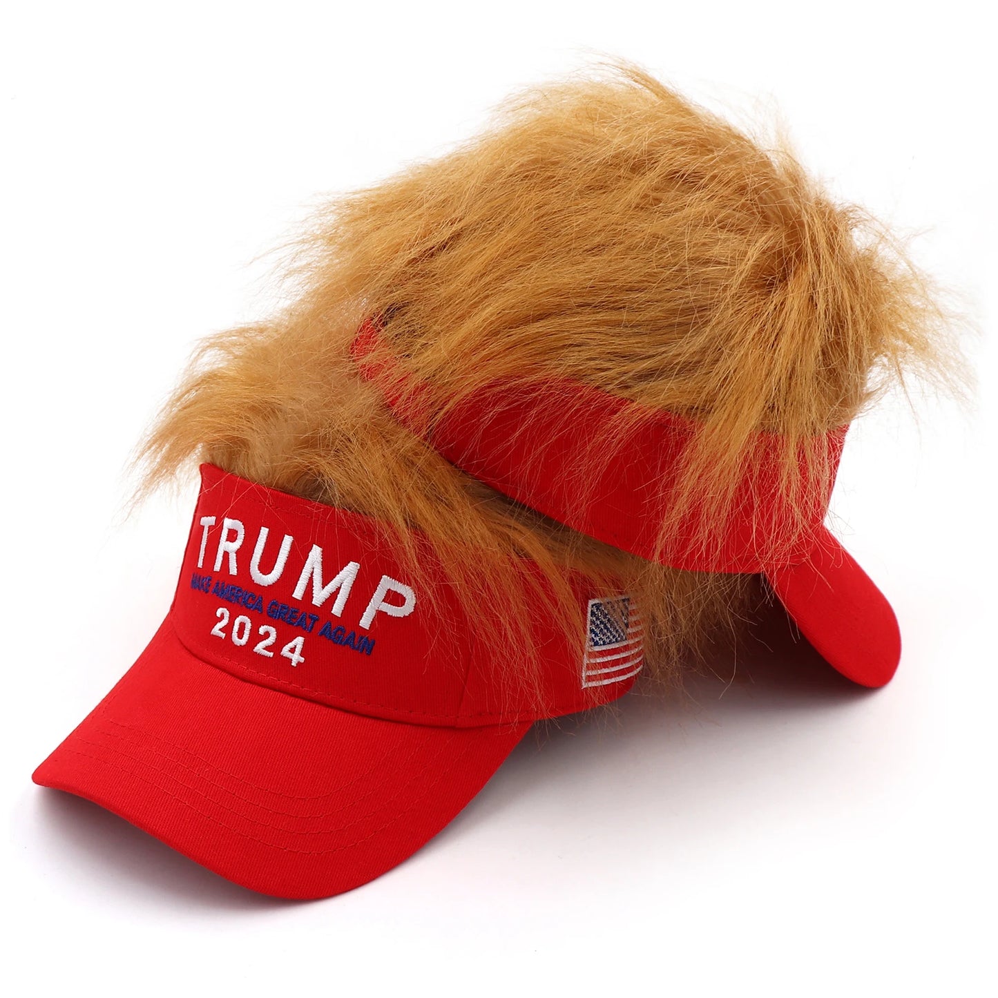Trump 2024 Snapback Cap with wig
