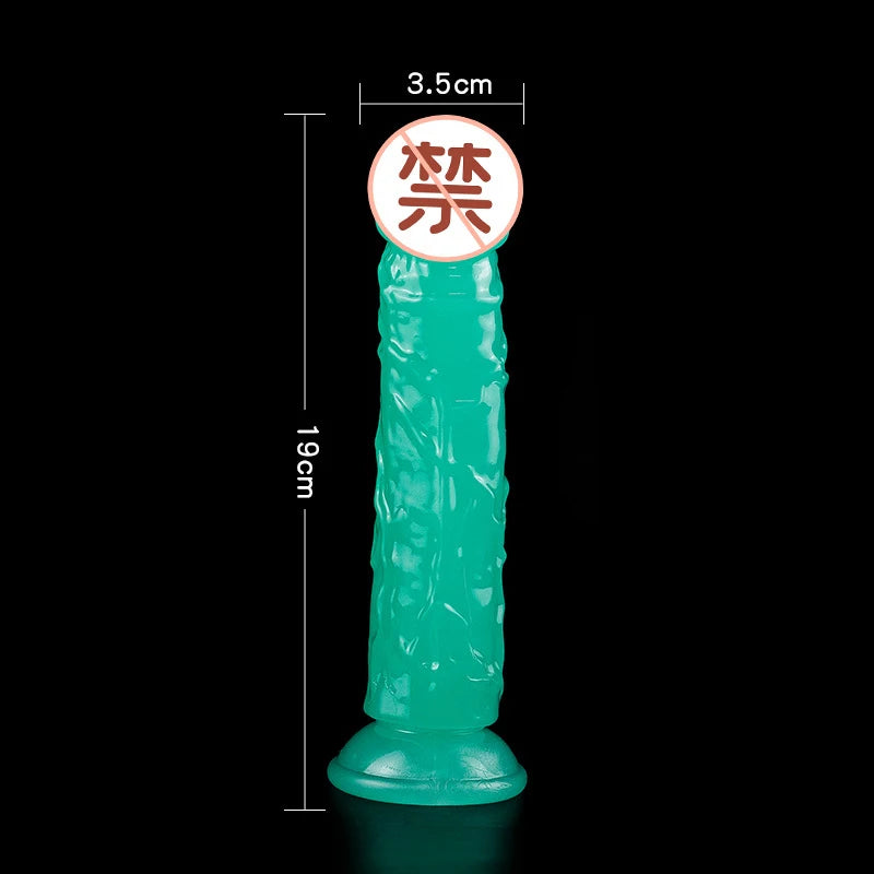 Luminous Simulation Dildo Realistic Penis For Women With Suction Cup Couple Erotic Sex Adult Toys For Men Toy 4#