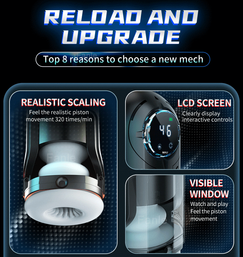 Automatic Male Masturbator Cup Telescopic Sucking Heated vagina & Blowjob Machine