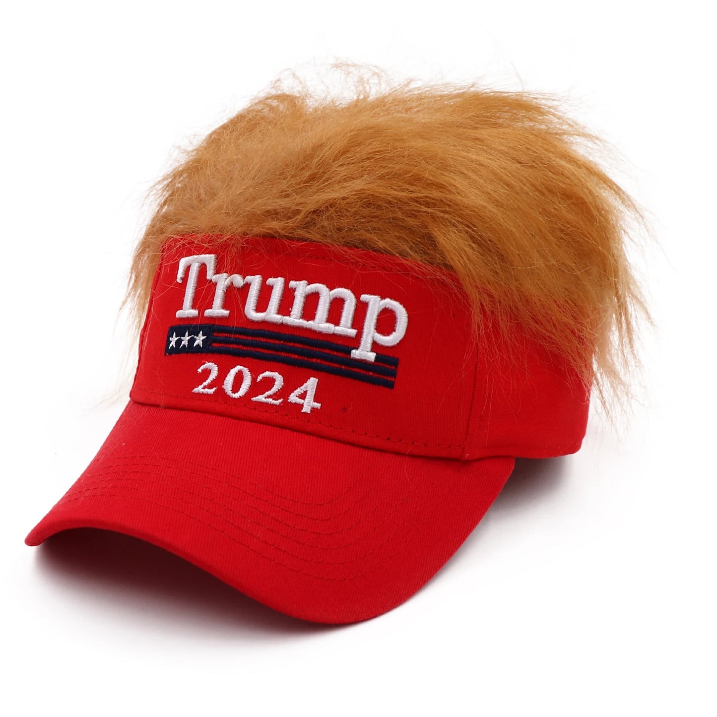 Trump 2024 Snapback Cap with wig