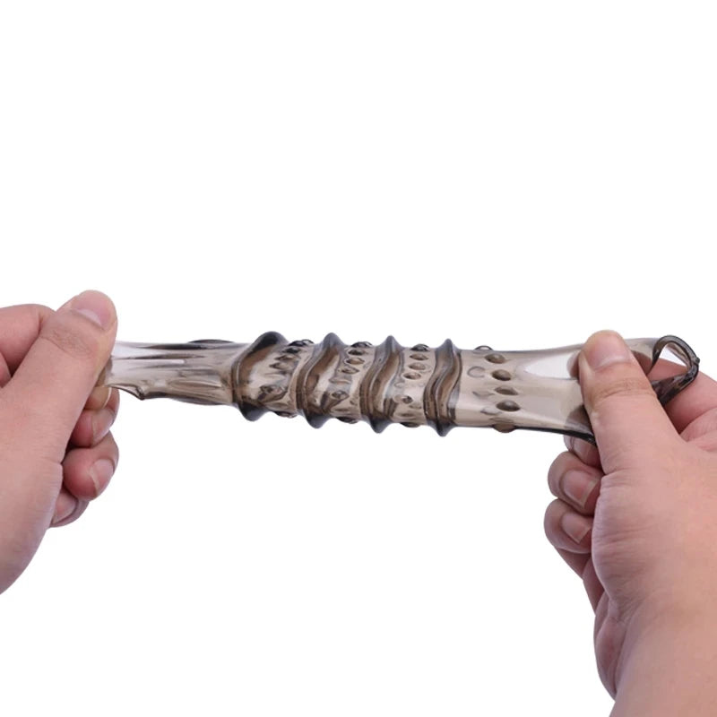 Extended Cock Ring that delays Ejaculation for a Stronger Erection / G Spot Vagina Reusable Silicone Vibrator