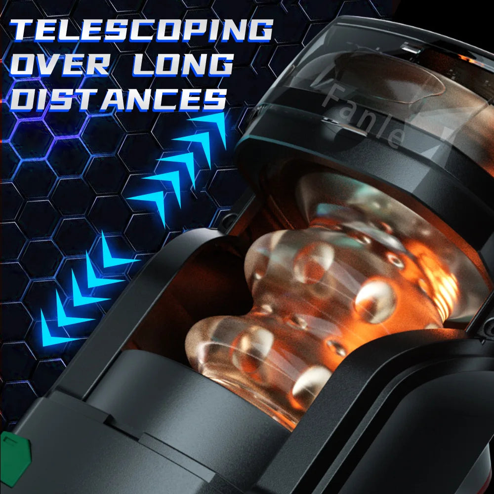 Automatic Male Masturbator Cup Telescopic Sucking Heated vagina & Blowjob Machine