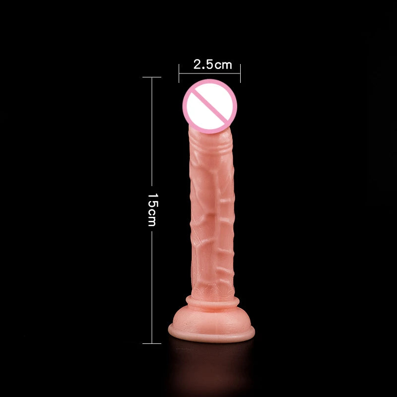 Realistic Dildo Skin Feeling Sex Toys for Women / with Suction Cup