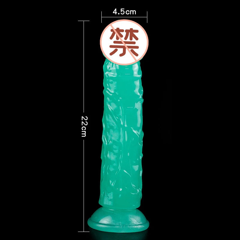 Luminous Simulation Dildo Realistic Penis For Women With Suction Cup Couple Erotic Sex Adult Toys For Men Toy 4#