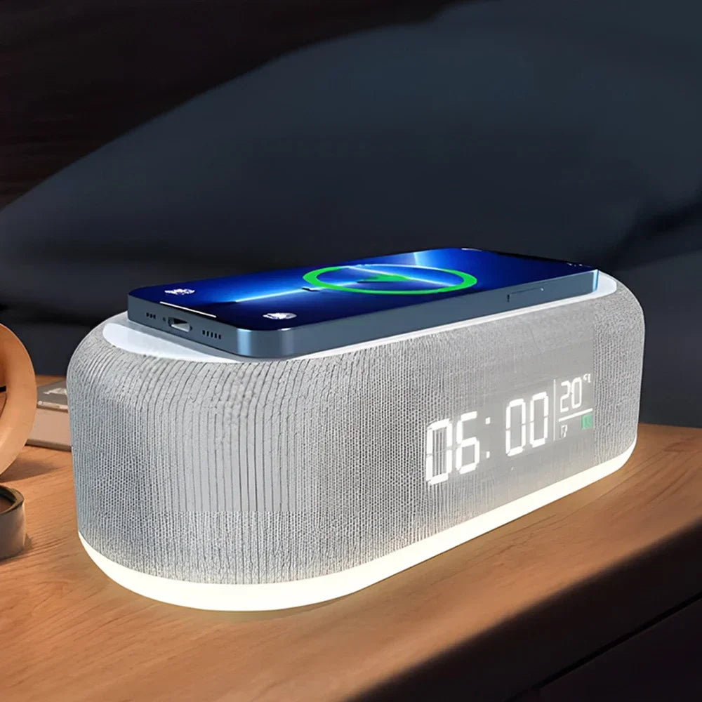 Alarm Clock with 15W Wireless Charging Pad