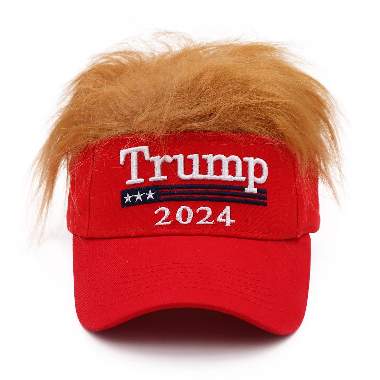 Trump 2024 Snapback Cap with wig