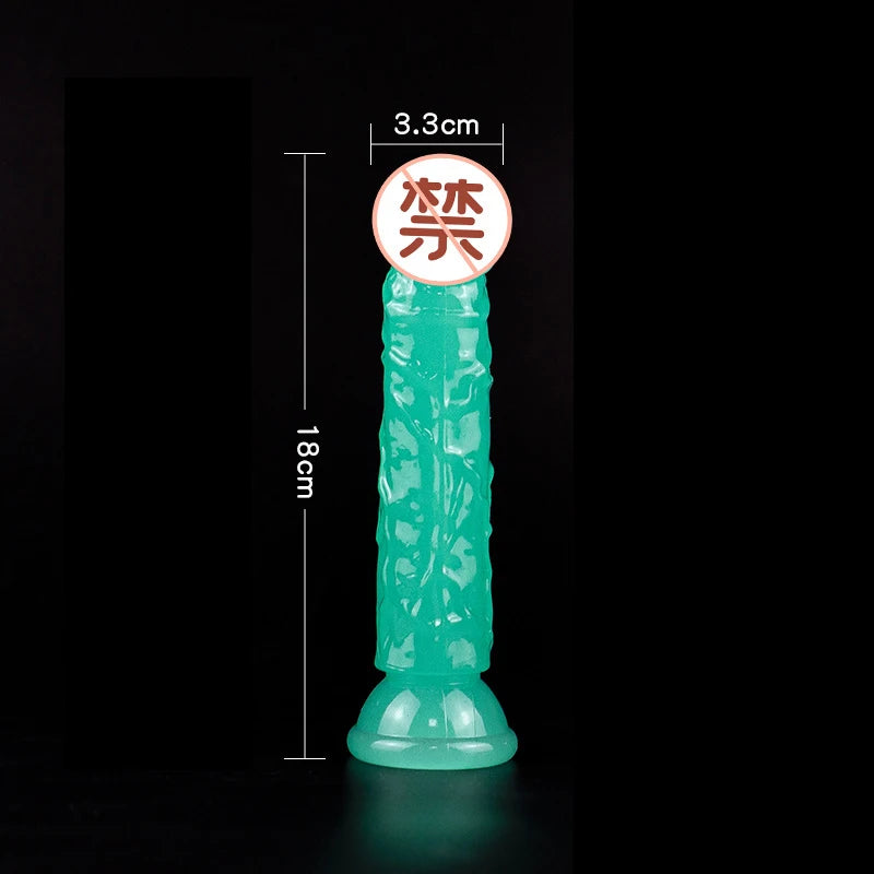 Luminous Simulation Dildo Realistic Penis For Women With Suction Cup Couple Erotic Sex Adult Toys For Men Toy 4#