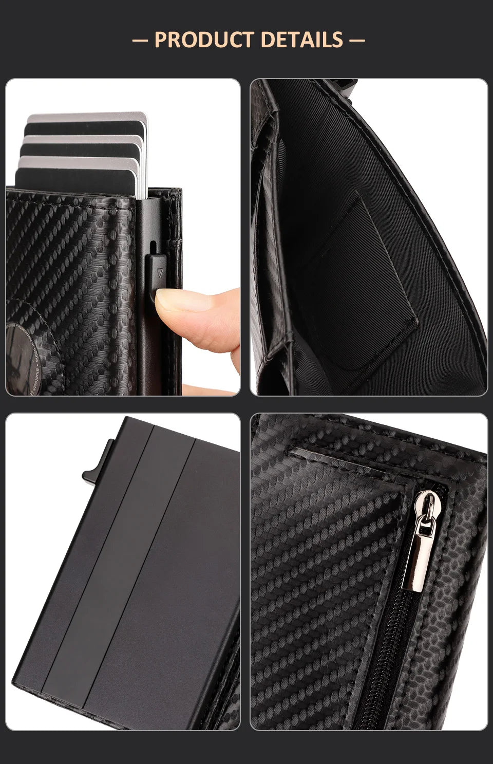 Men Smart Wallet Credit Card Holder for AirTag