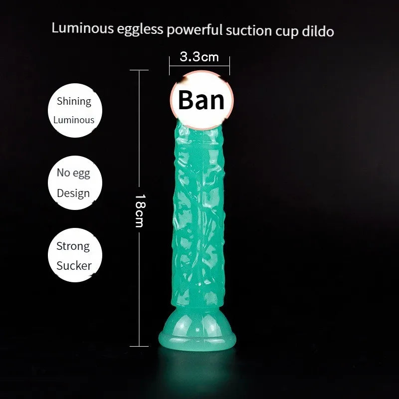 Luminous Simulation Dildo Realistic Penis For Women With Suction Cup Couple Erotic Sex Adult Toys For Men Toy 4#