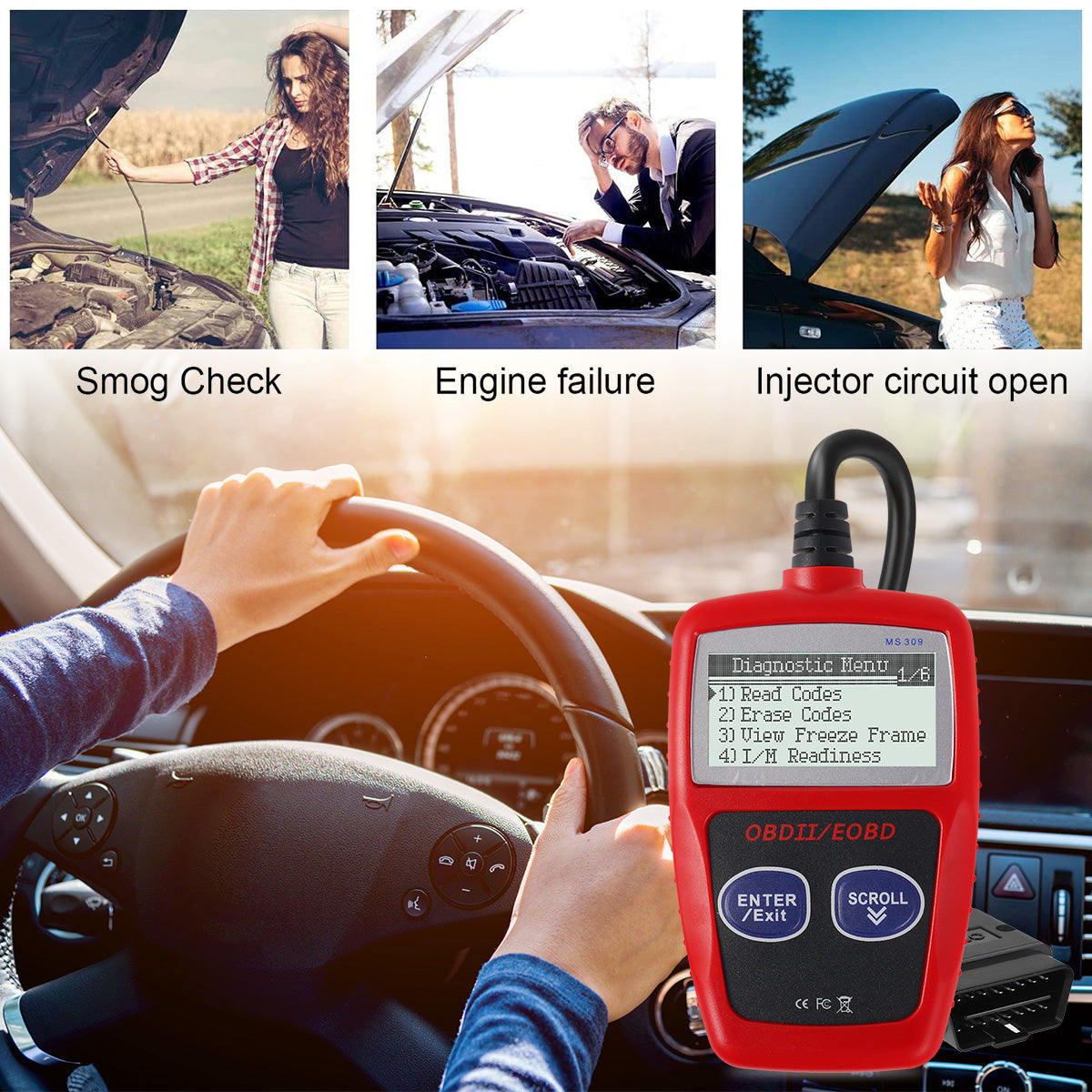 Car check engine light Multifunctional Code Reader