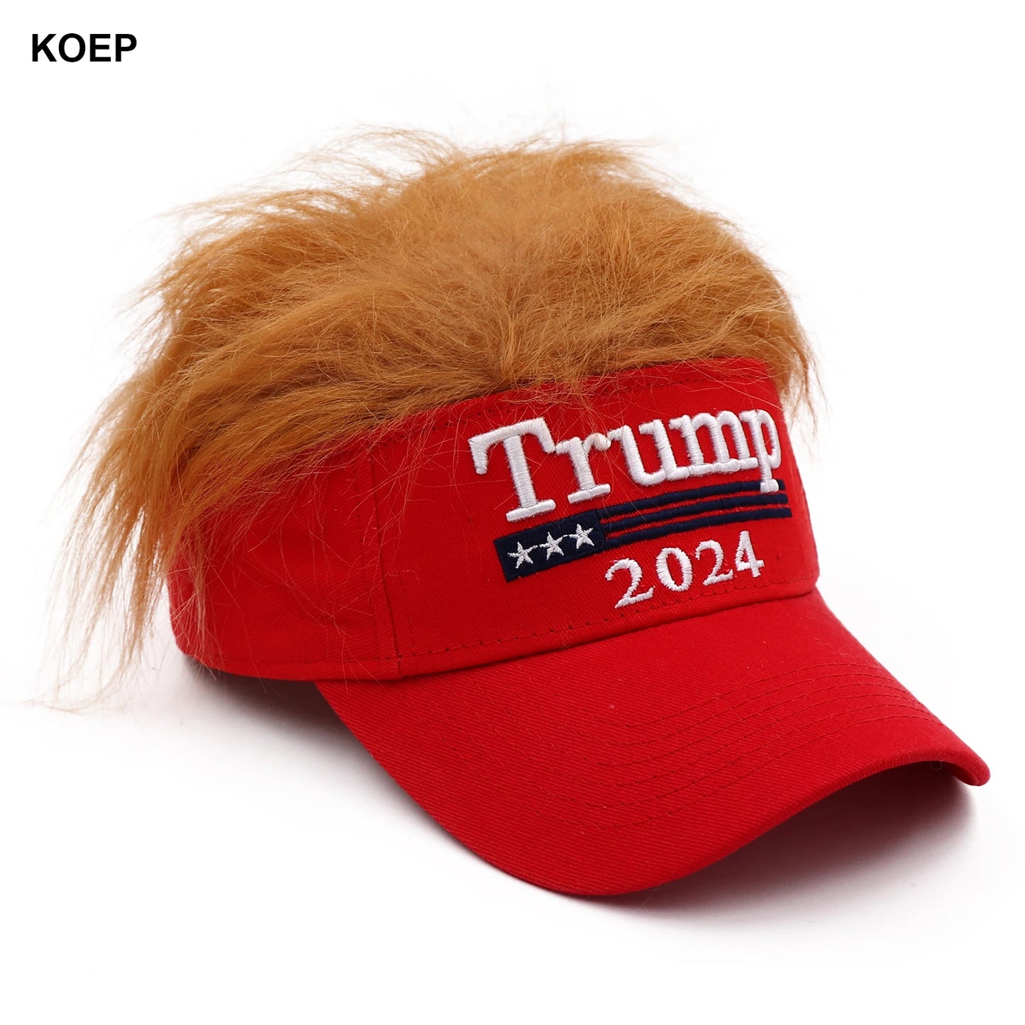 Trump 2024 Snapback Cap with wig