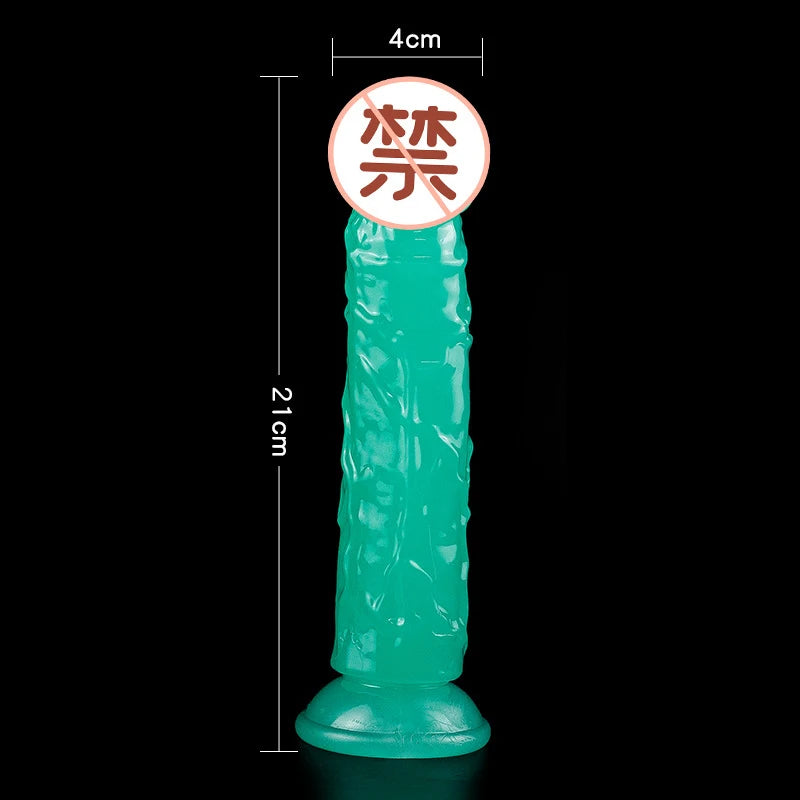 Luminous Simulation Dildo Realistic Penis For Women With Suction Cup Couple Erotic Sex Adult Toys For Men Toy 4#
