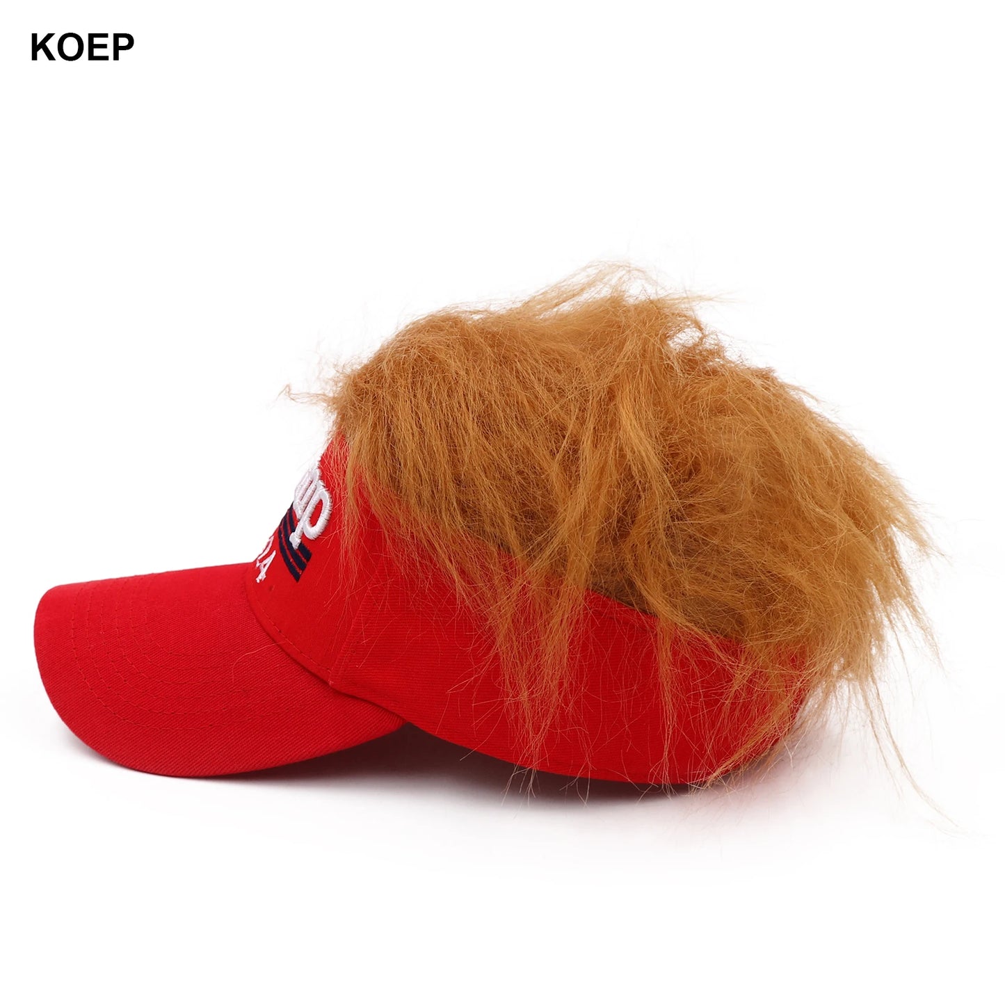 Trump 2024 Snapback Cap with wig