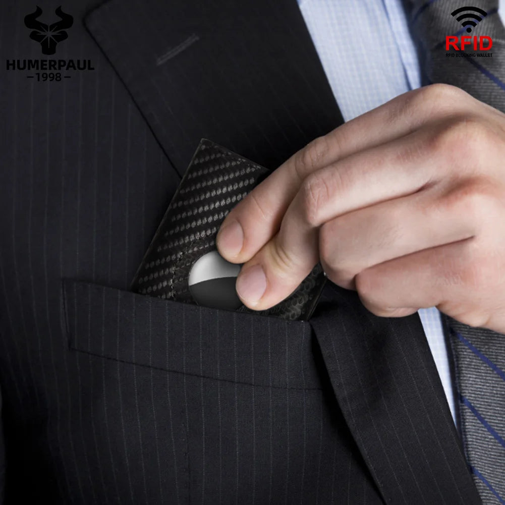 Men Smart Wallet Credit Card Holder for AirTag