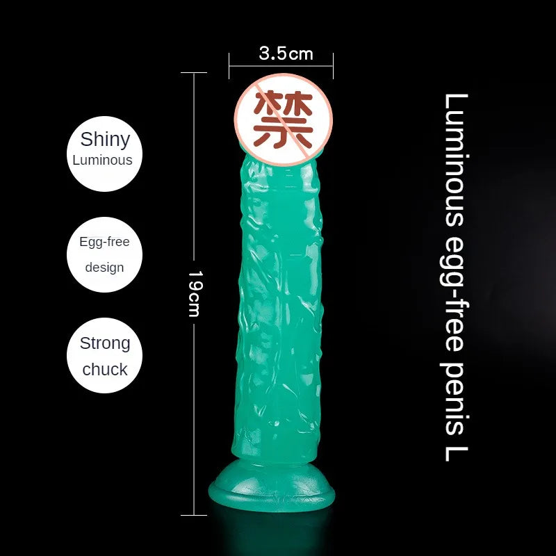 Luminous Simulation Dildo Realistic Penis For Women With Suction Cup Couple Erotic Sex Adult Toys For Men Toy 4#