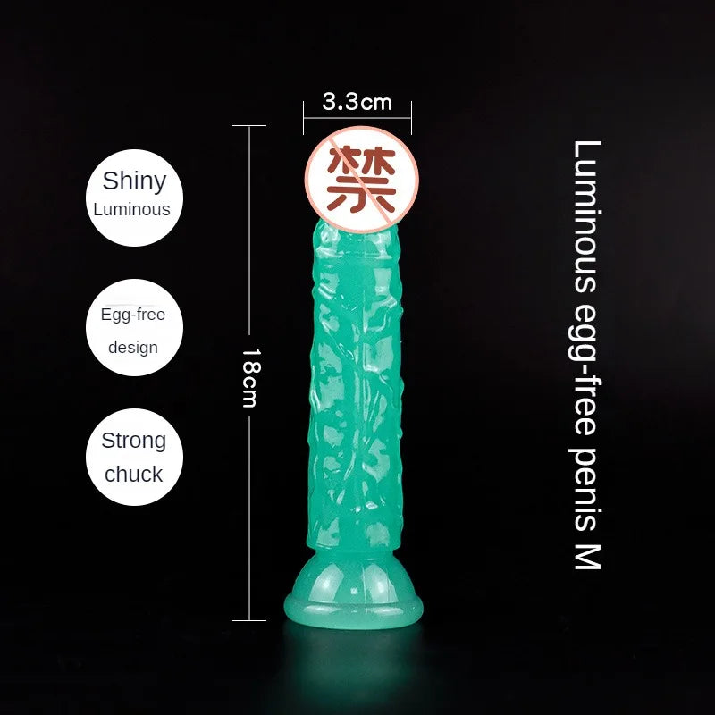 Luminous Simulation Dildo Realistic Penis For Women With Suction Cup Couple Erotic Sex Adult Toys For Men Toy 4#