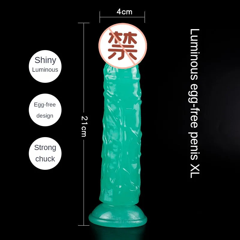 Luminous Simulation Dildo Realistic Penis For Women With Suction Cup Couple Erotic Sex Adult Toys For Men Toy 4#