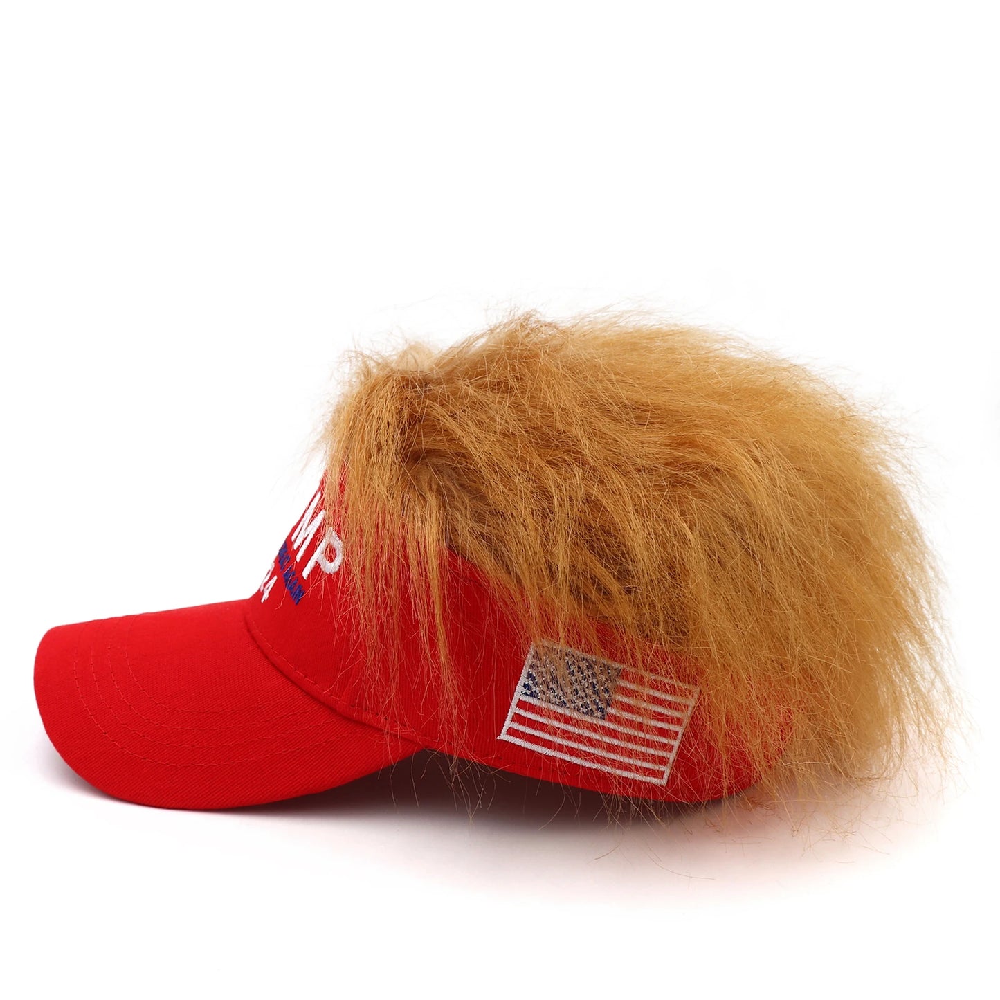 Trump 2024 Snapback Cap with wig