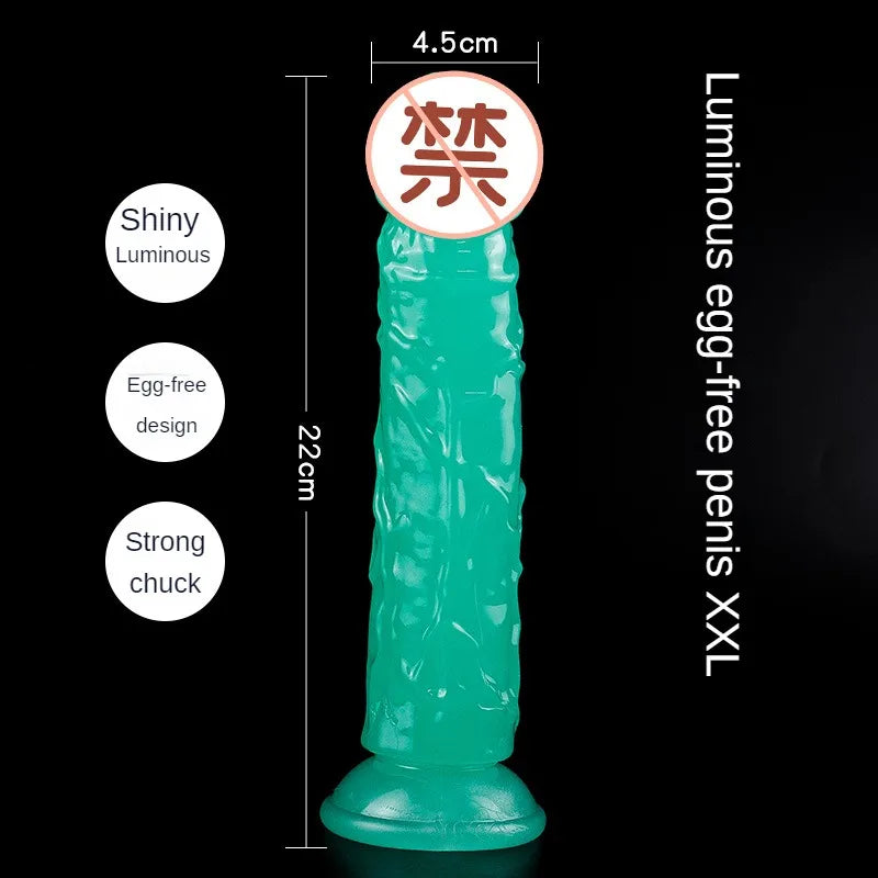 Luminous Simulation Dildo Realistic Penis For Women With Suction Cup Couple Erotic Sex Adult Toys For Men Toy 4#