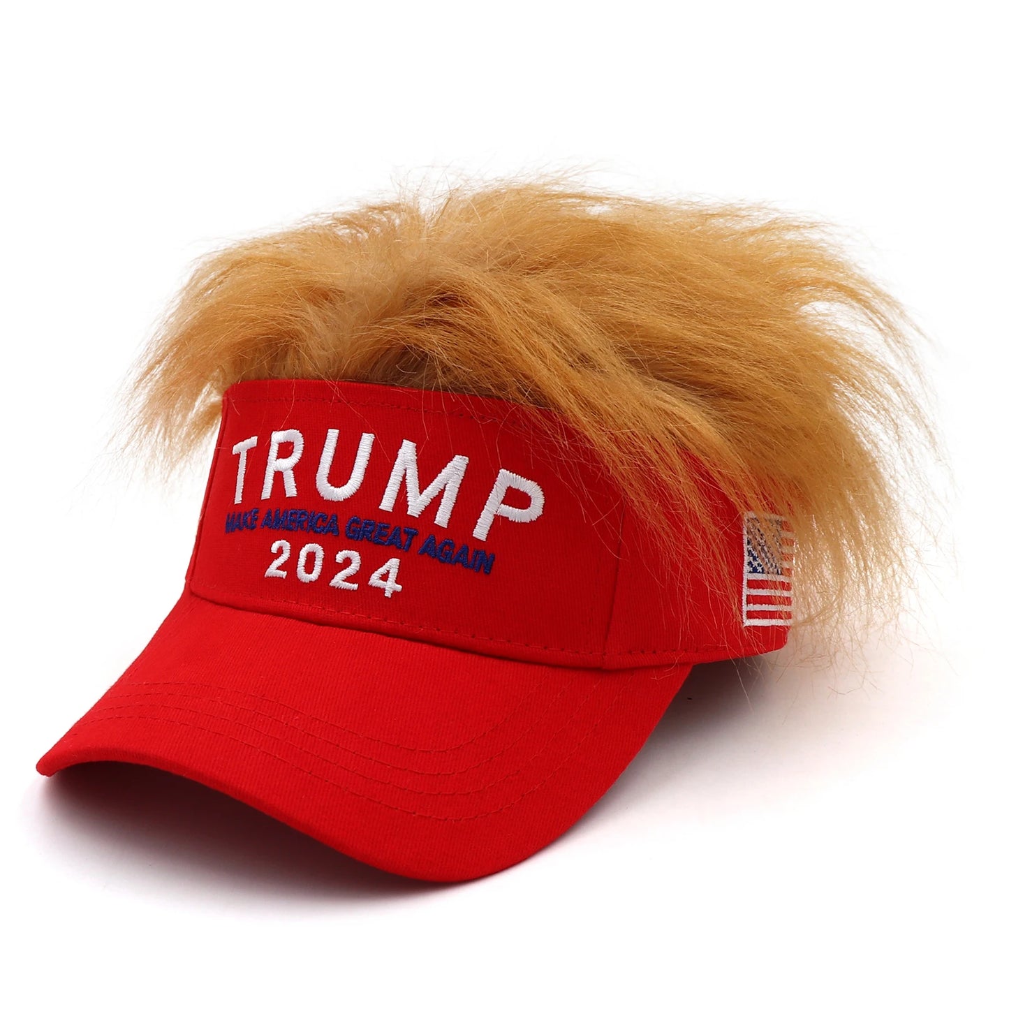 Trump 2024 Snapback Cap with wig