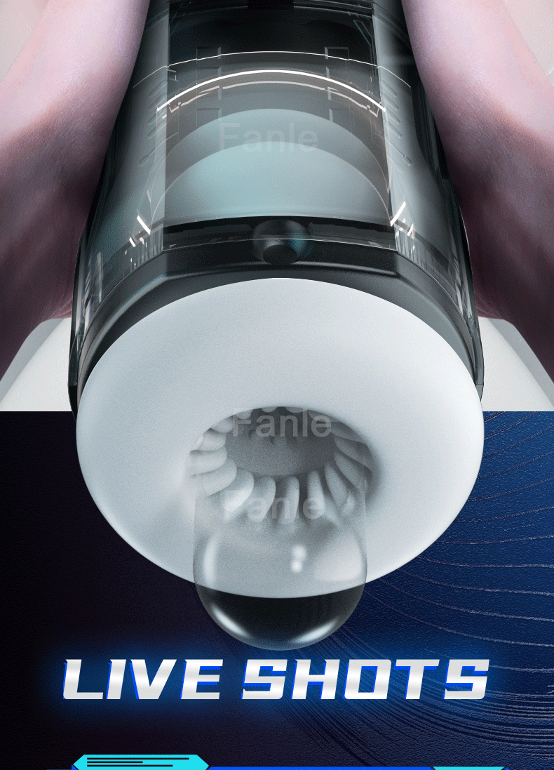 Automatic Male Masturbator Cup Telescopic Sucking Heated vagina & Blowjob Machine