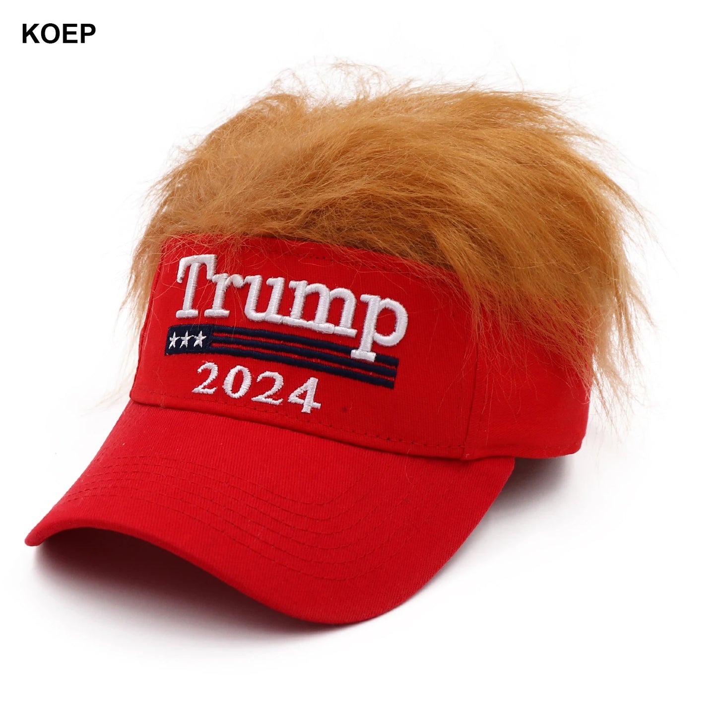 Trump 2024 Snapback Cap with wig