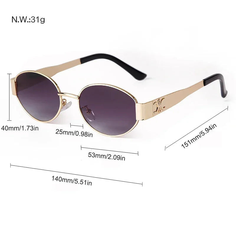 Trendy round sunglasses