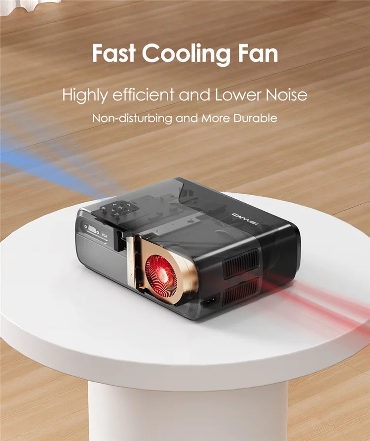 [Netflix Officially-Licensed]4K Portable Projector Video Home Theater Auto Focus 5G WiFi NFC Android Beam Projector