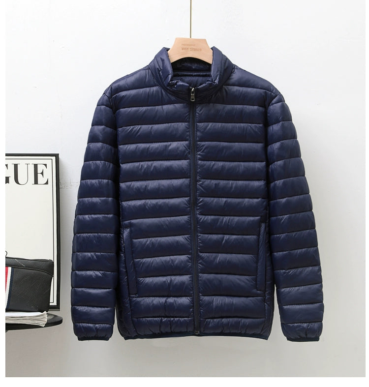 Lightweight down jacket with hood