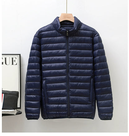 Lightweight down jacket with hood