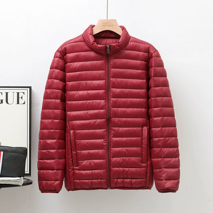 Lightweight down jacket with hood