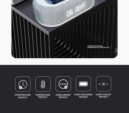 Alarm Clock with 15W Wireless Charging Pad