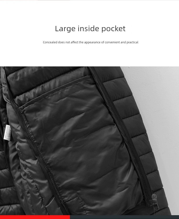 Lightweight down jacket with hood