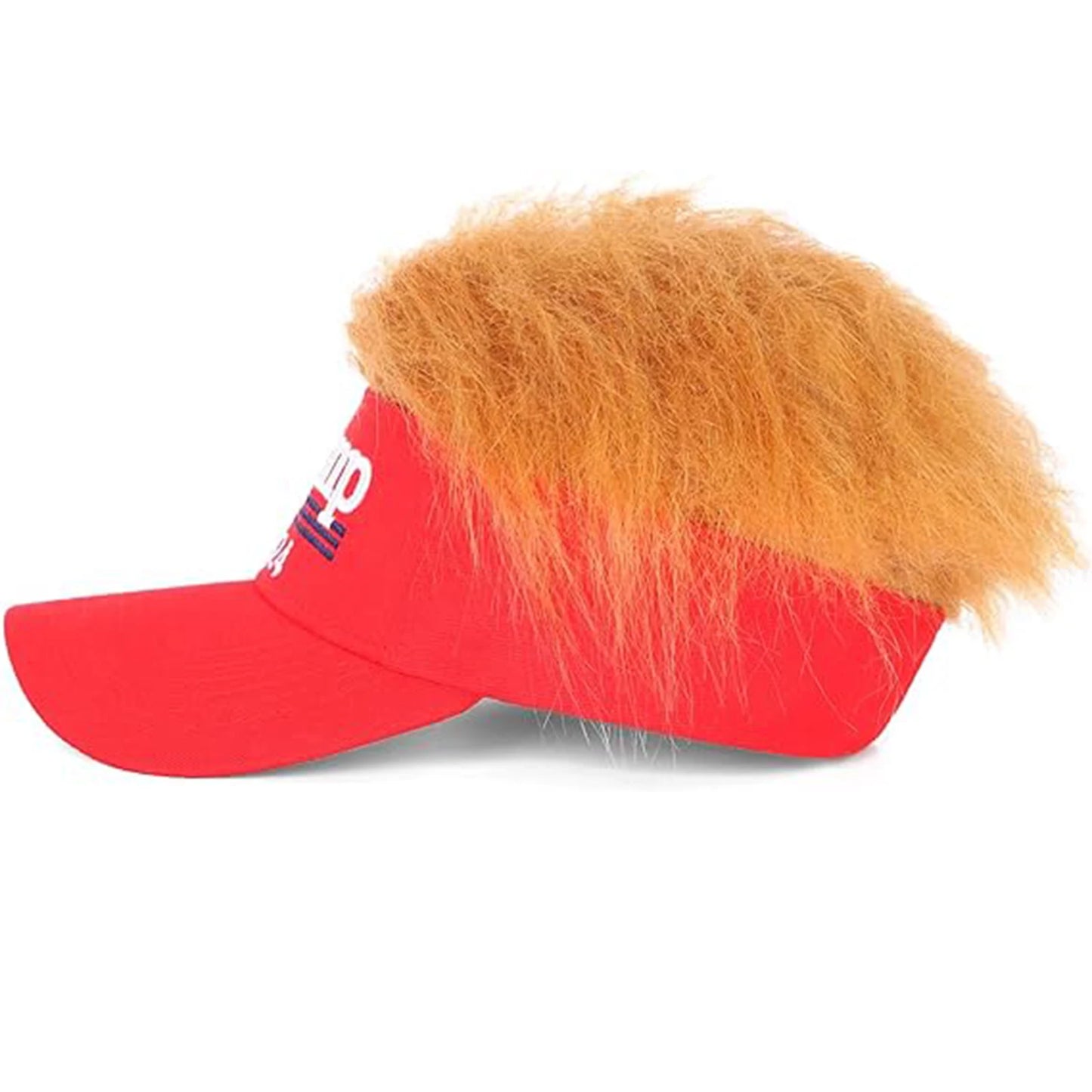 Trump 2024 Synthetic  Hair,Make America Great Again Wig Hat Embroidered Ultra Adjustable MAGA Baseball Cap