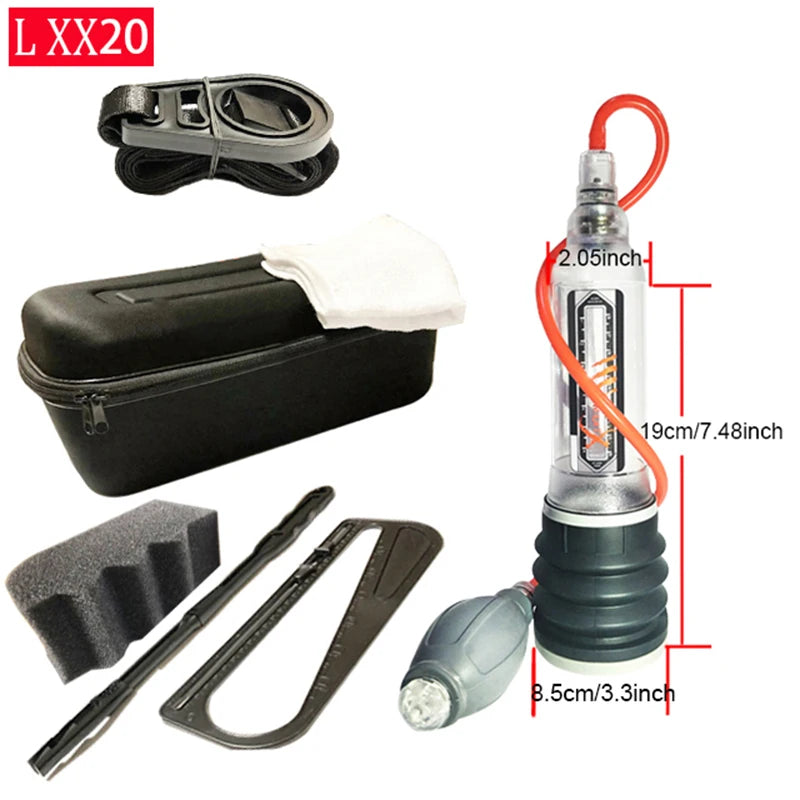 Male Penis Pump Water Vacuum Pump For Men Penis Enlargement Pump Dick Extender Cock Exercises Pump Glans Trainer Adults Sex Toys