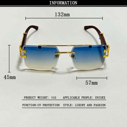 Luxury Sunglasses Women Trendy Vintage Square Sunglasses For Men Luxe Fashion Glasses Gafas De Sol Hombre Lunette Soleil Femme