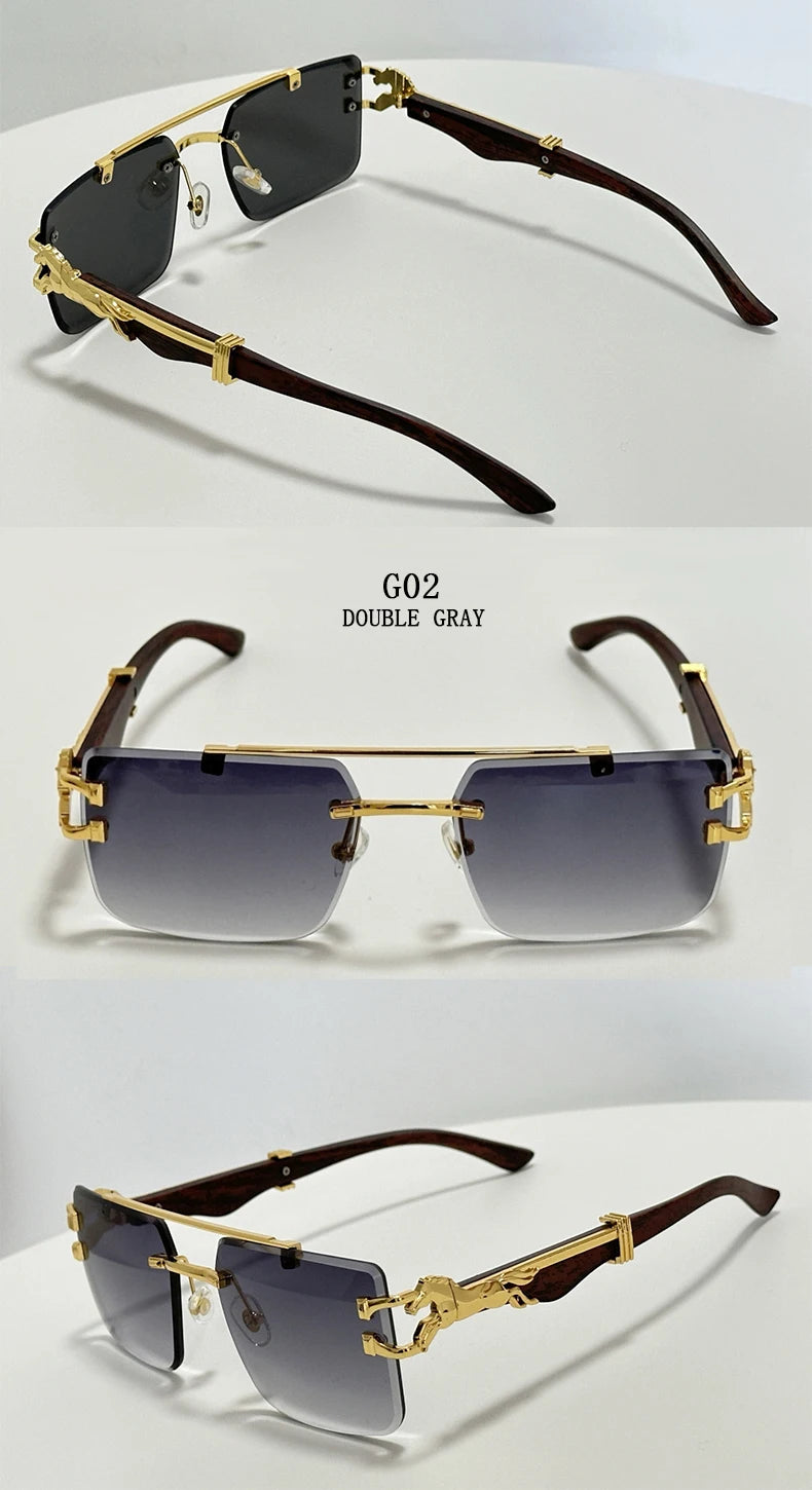 Luxury Sunglasses Women Trendy Vintage Square Sunglasses For Men Luxe Fashion Glasses Gafas De Sol Hombre Lunette Soleil Femme