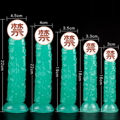 Luminous Simulation Dildo Realistic Penis For Women With Suction Cup Couple Erotic Sex Adult Toys For Men Toy 4#