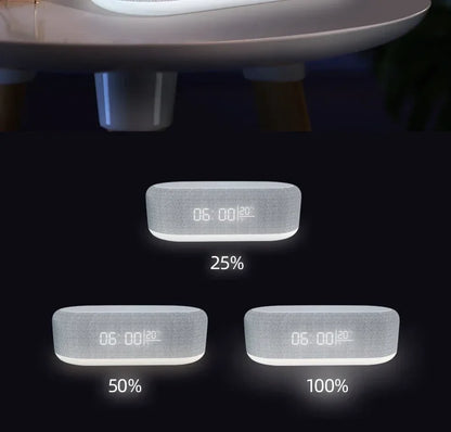 Alarm Clock with 15W Wireless Charging Pad