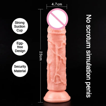 Realistic Dildo Skin Feeling Sex Toys for Women / with Suction Cup