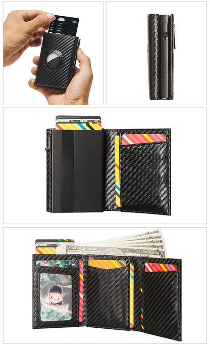 Men Smart Wallet Credit Card Holder for AirTag
