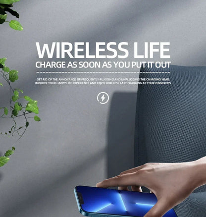 Alarm Clock with 15W Wireless Charging Pad