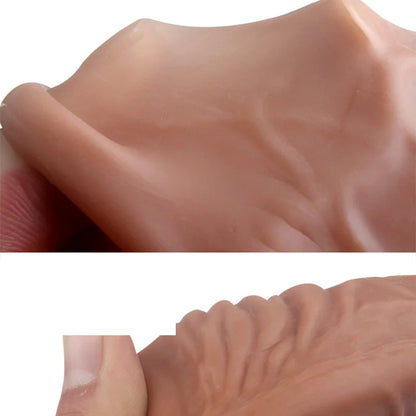 Penis Extension Ring Sleeve Condoms / Reusable Penis Enlargement