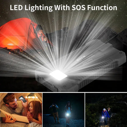 Portable Solar Powered Battery Charger / Power-bank 200000mah
